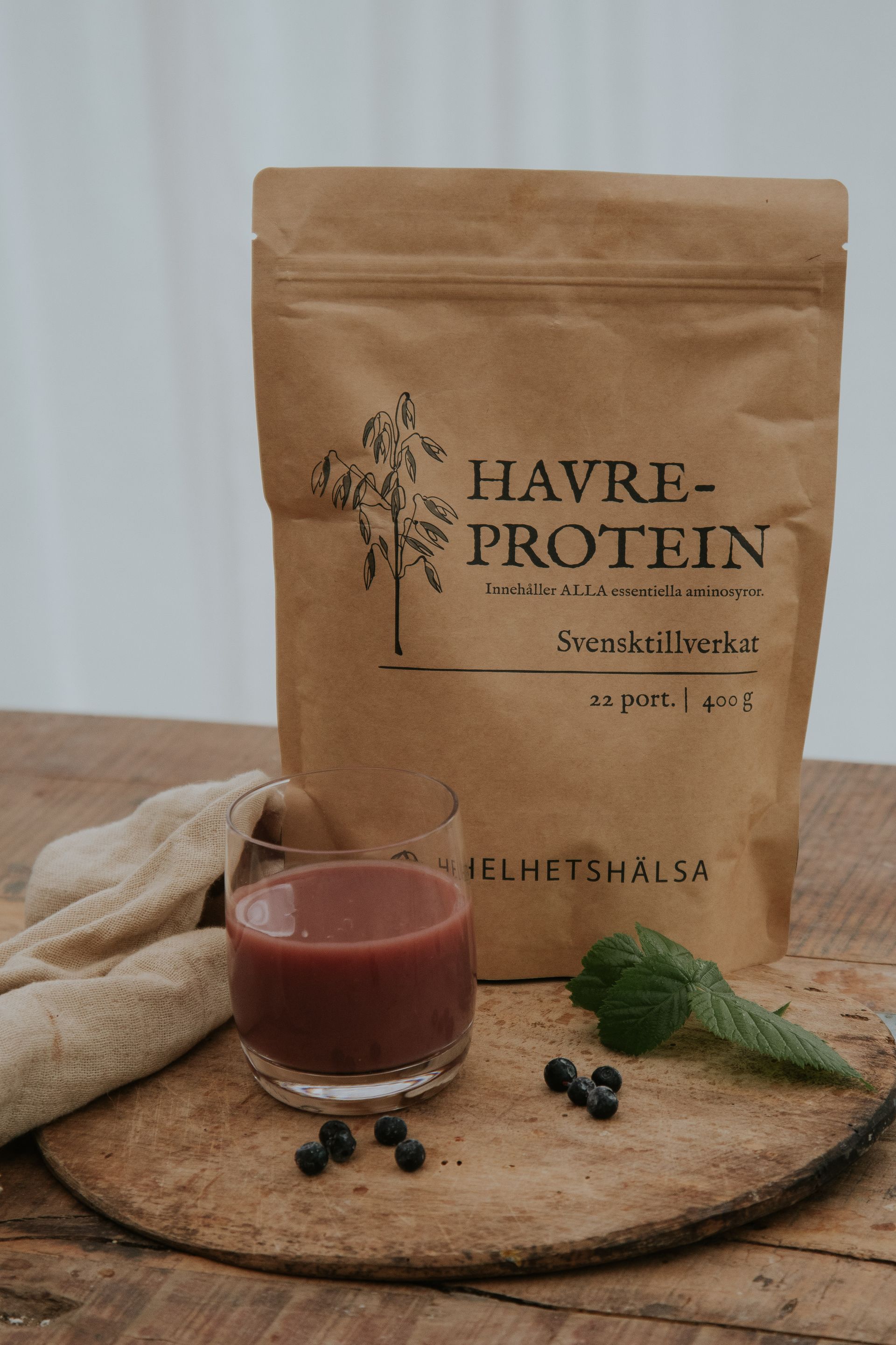 Drottningshake , En somrig milkshake med bär och havreprotein