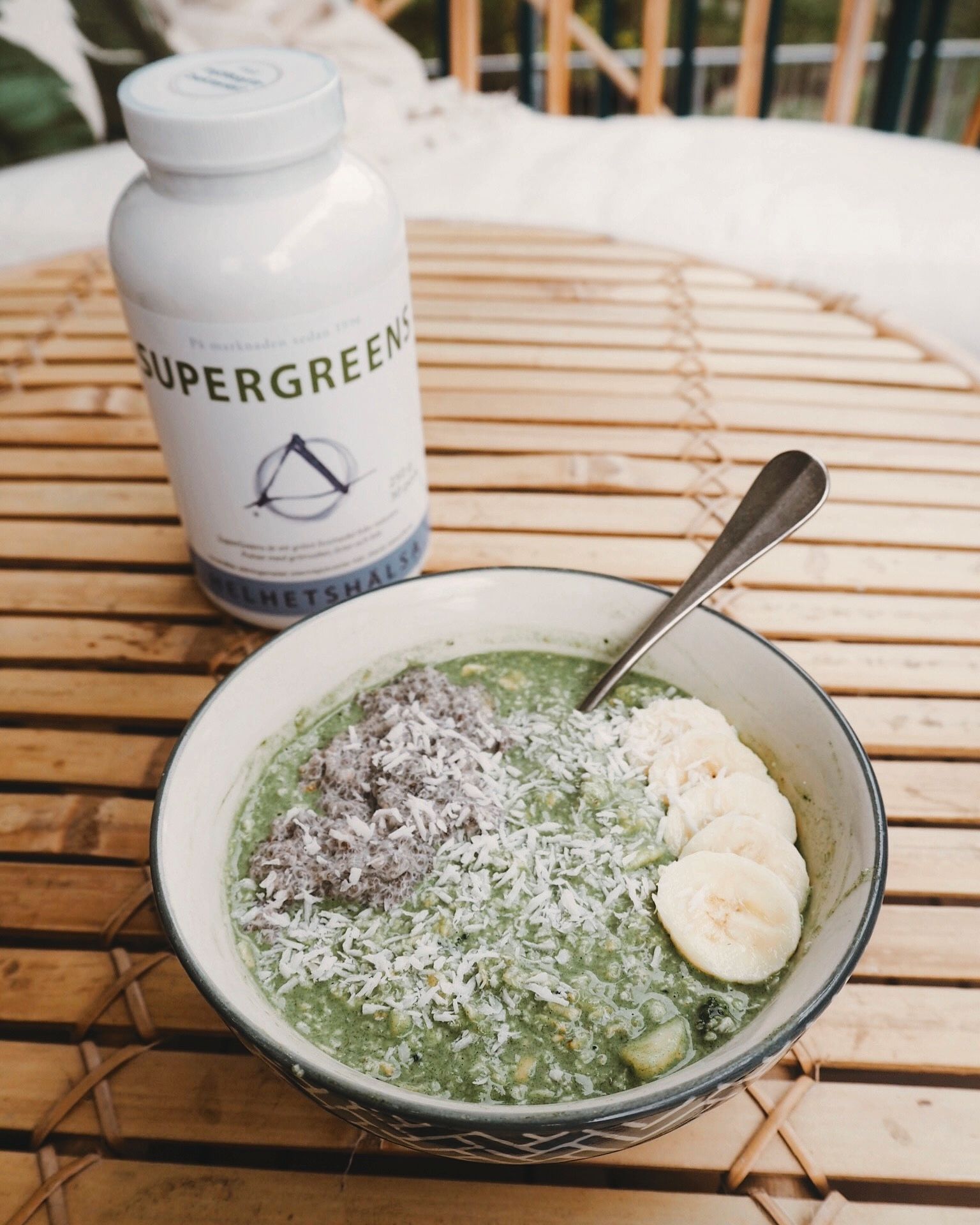 Supergreen Overnight Oats med Chiapudding, Mättande grön frukost