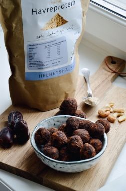 Chokladbollar dadlar, Goda chokladbollar med proteinpulver och MSM