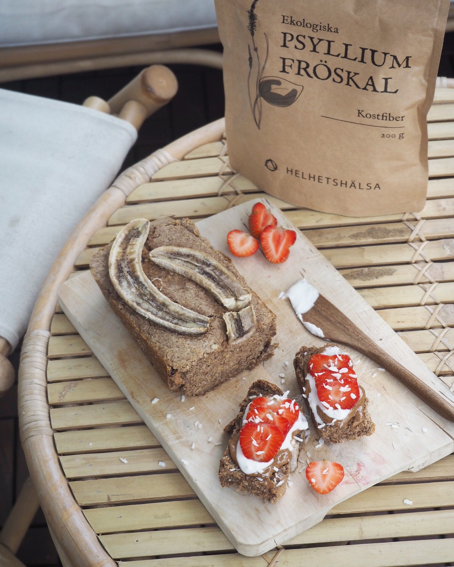 Bananbröd, Glutenfritt bananbröd som också passar dig som är vegan.