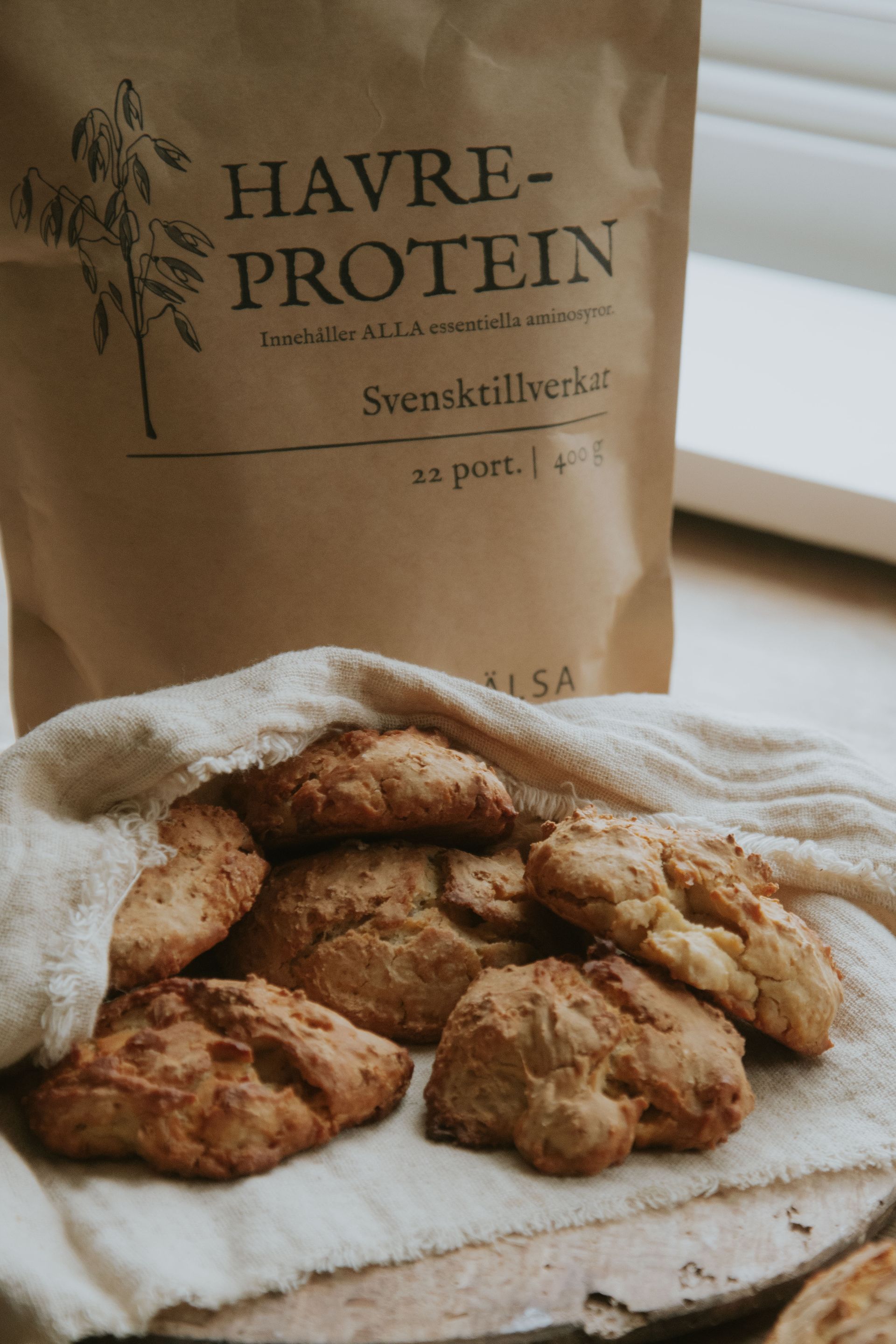 Scones med havreprotein, 